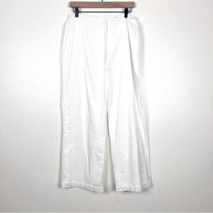 Reformation 100% Cotton White Lined Pants